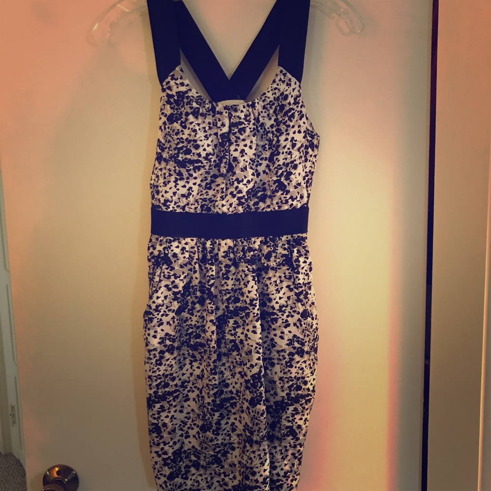 Theory silk racer back dress